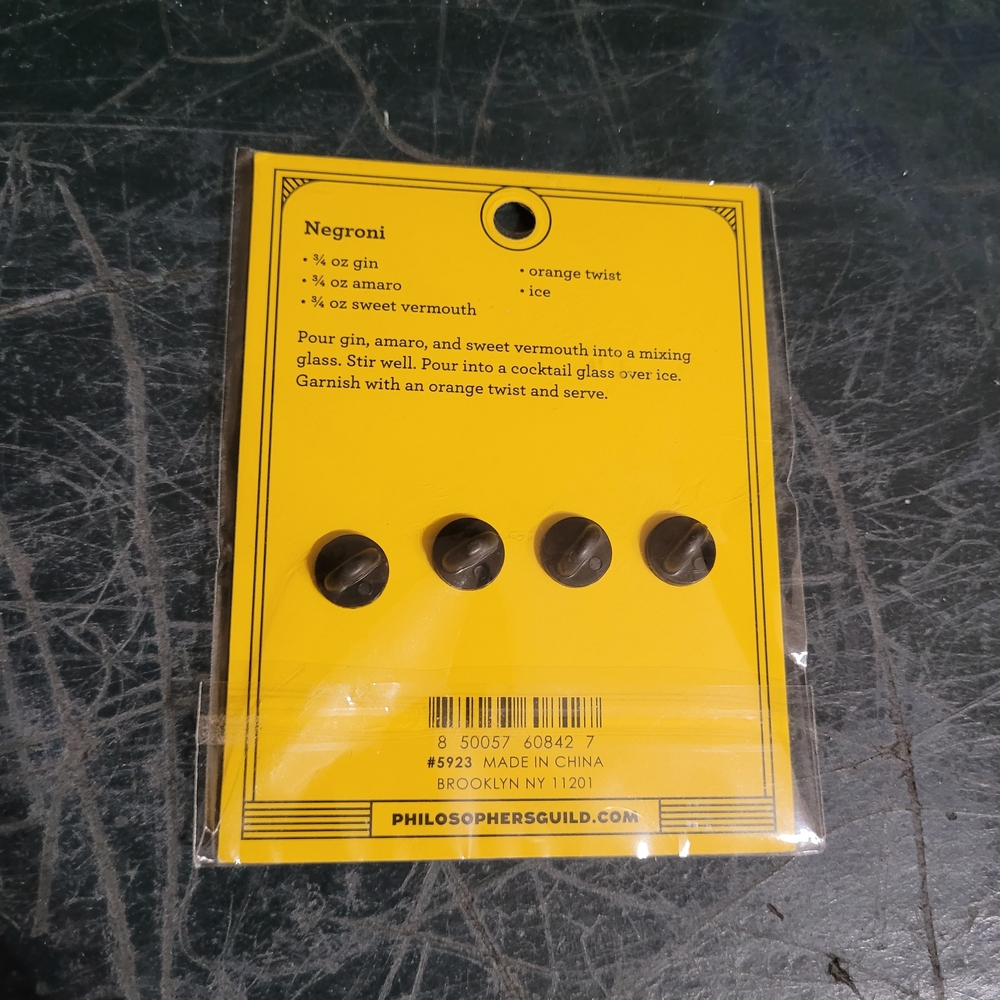 The Unemployed Philosophers Guild Negroni Enamel Pin Set - Picture 2 of 2